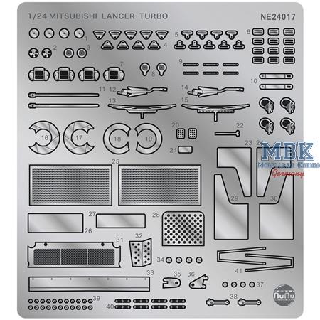 Detail up parts for Mitsubishi Lancer Turbo