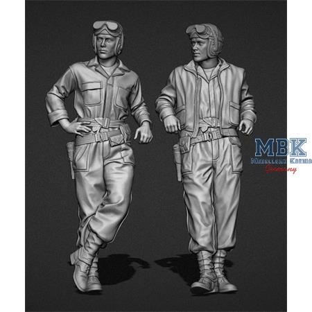 US tankers with coveralls set