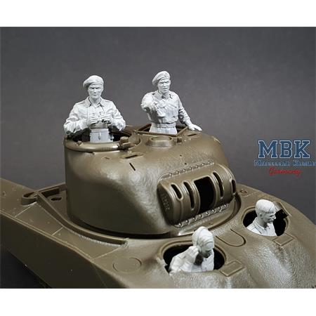 British Sherman tank crew