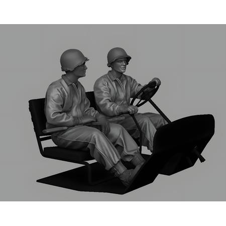 ETO Willys Jeep Crew (2 Figures)