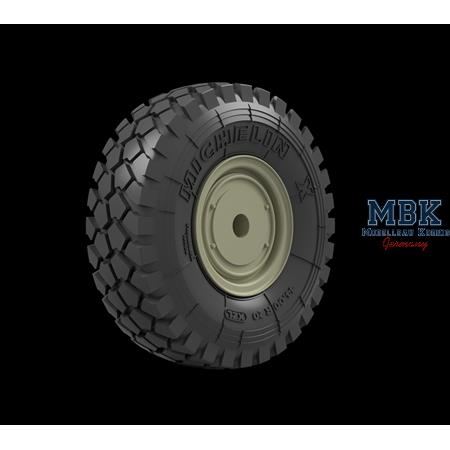 Patriot MAN 15t mil road wheels (Michelin XZL)