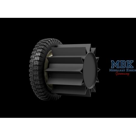 VW Typ 82 / Typ 166 wheels w/ Snow-rollers