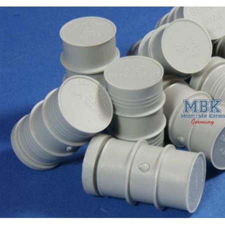 WWII 300l German industrial barrels (6pcs)