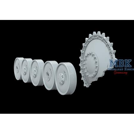 Pz. Kpfw II burn out wheels set