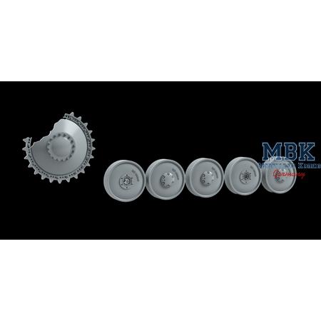 Pz. Kpfw II burn out wheels set