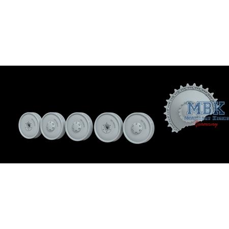 Pz. Kpfw II burn out wheels set