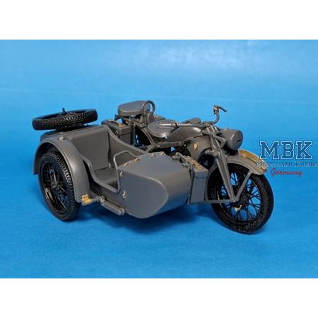 1/35 KS600 Motorcycle & Sidecar PE & 3D Part Set