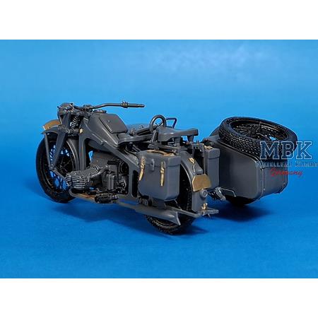 1/35 KS600 Motorcycle & Sidecar PE & 3D Part Set