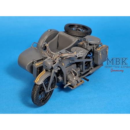 1/35 KS600 Motorcycle & Sidecar PE & 3D Part Set
