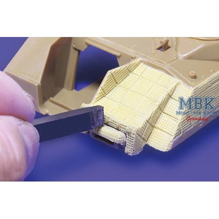 1/35 Zimmerit Coating Waffle Pattern Set
