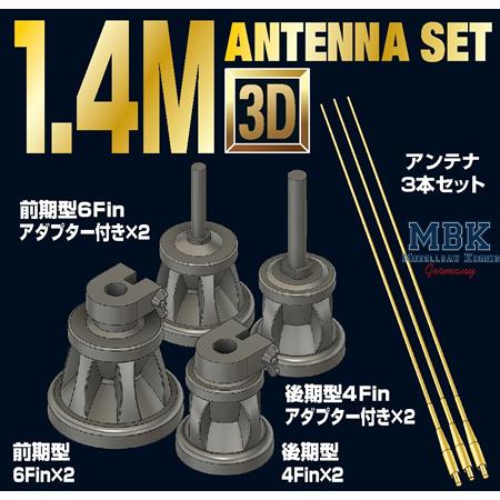 1/35 German Tank 1.4M Antenna Set