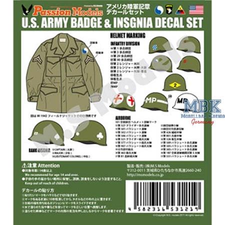 1/35 WWII U.S Army Budge&Insignia Decal set