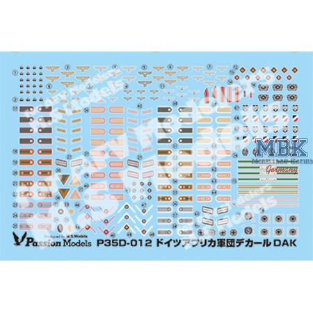 1/35 AFRIKAKORPS DAK Decal Set