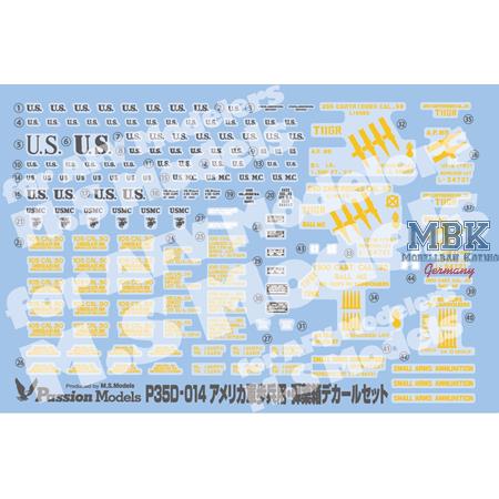 1/35 U.S. Infantry Equipment & Ammo Decal Set
