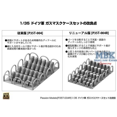 1/35 WWII German Gas Mask Container Set (Improved)