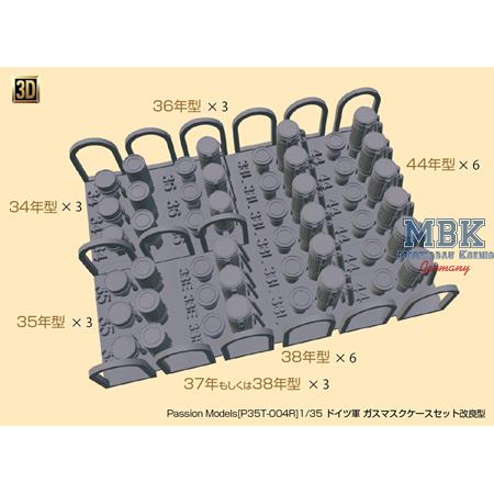 1/35 WWII German Gas Mask Container Set (Improved)