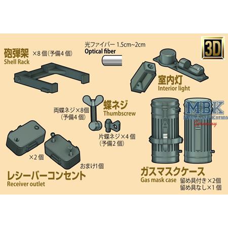 1/35 3D resin parts set for Shell Rack