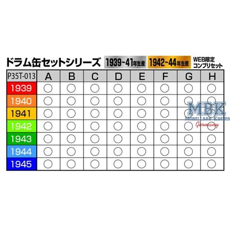 1/35 Fuel Drum Cover Set Type A 1940