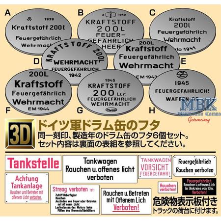 1/35 Fuel Drum Cover Set Type B 1942