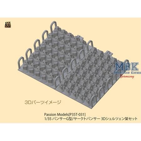 1/35 Panther Ausf.G/Jagdpanther 3D Schurzen rack