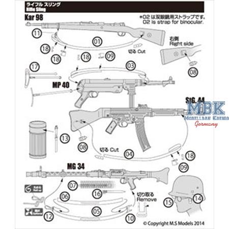 1/35 Rifle Sling PE SET