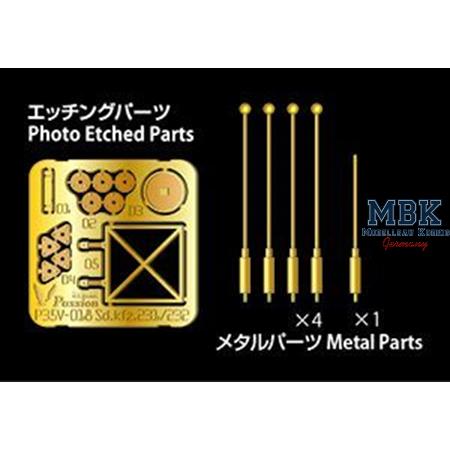 1/35 Sd.kfz.231/232 Width Clearance/Flag Poles set