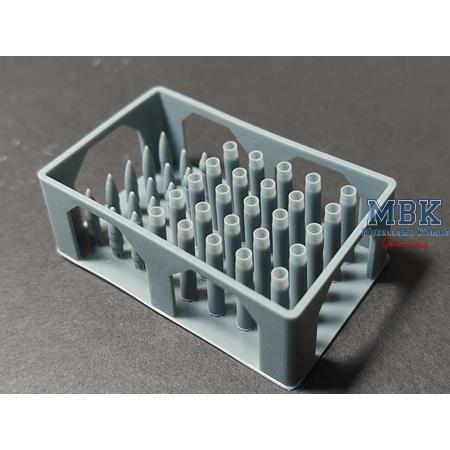 WWII German 8,8cm KwK36 tank gun ammo (Early)