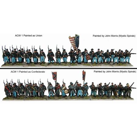American Civil War Infantry ( box of 36 figures)
