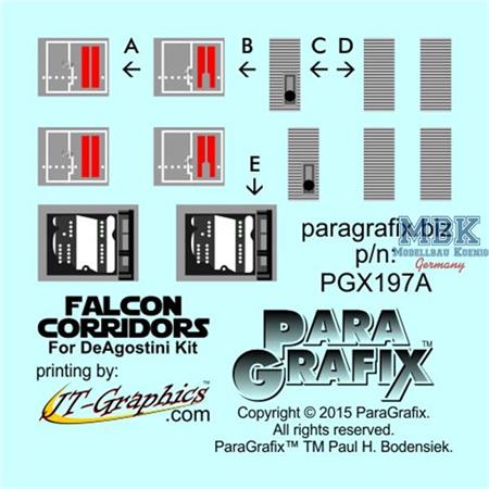 DeAgostini Falcon Corridors Photoetch Set 1:43