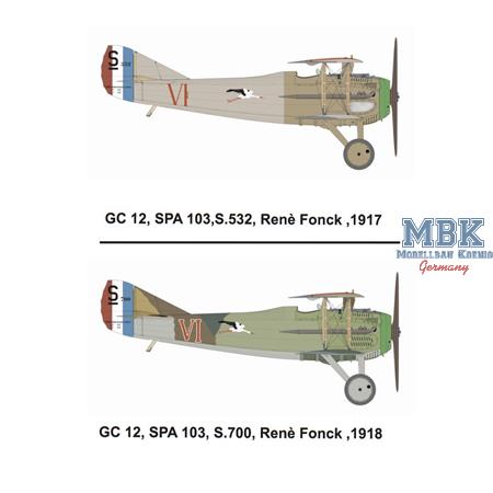 Spad S.XIII early Rene Fonk 1/72 limitiert