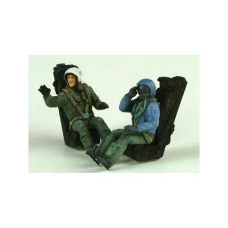 2 French Pilots Seated in A/C (Modern)
