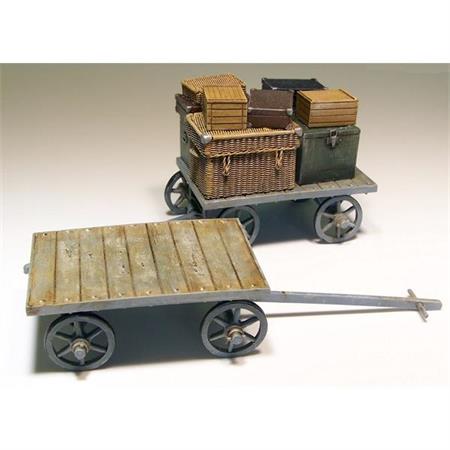 Railway cart on baggages