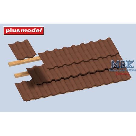 Roof tiles corrugated