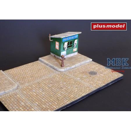 Display base - Cobblestone street intersection