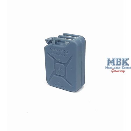 German late fuel jerry cans / Benzinkanister (6x)
