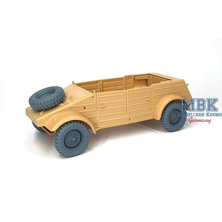 VW Kubelwagen road wheels w/wide tires (weighted)