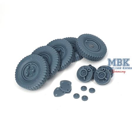 Sd.Kfz 222 early wheels set (weighted) Typ 1 (TAM)