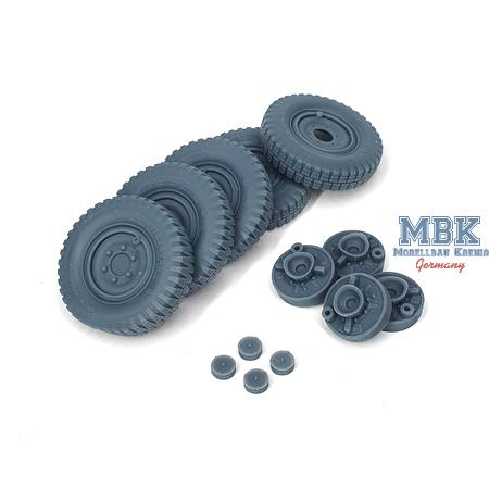 Sd.Kfz 222 early wheels set (weighted) Typ 1 (HB)