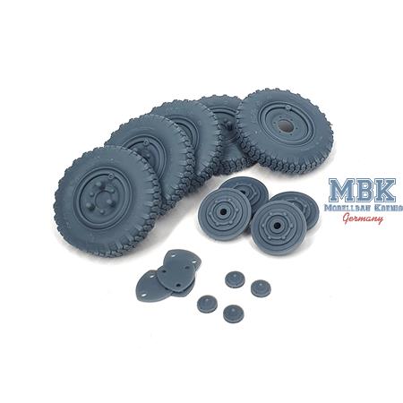 Sd.Kfz 222 early wheels set (weighted) Typ 2 (HB)