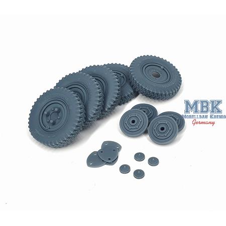 Sd.Kfz 222 early wheels set (weighted) Typ 3 (HB)