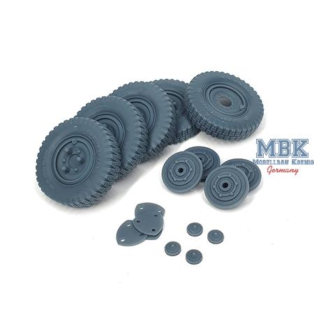 Sd.Kfz 222 late wheels set (weighted) Typ 1 (TAM)