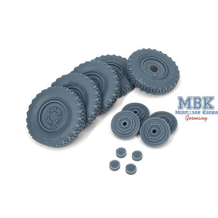 Sd.Kfz 222 late wheels set (weighted) Typ 2 (HB)