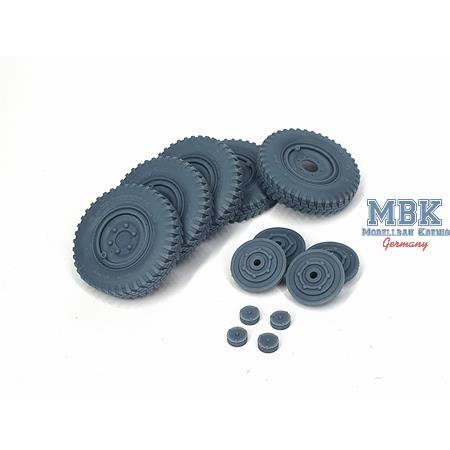 Sd.Kfz 222 late wheels set (weighted) Typ 3 (HB)