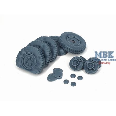 Sd.Kfz 222 early flat wheels set Typ 1 (TAM)
