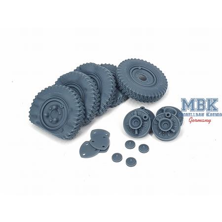 Sd.Kfz 222 early flat wheels set Typ 3 (TAM)