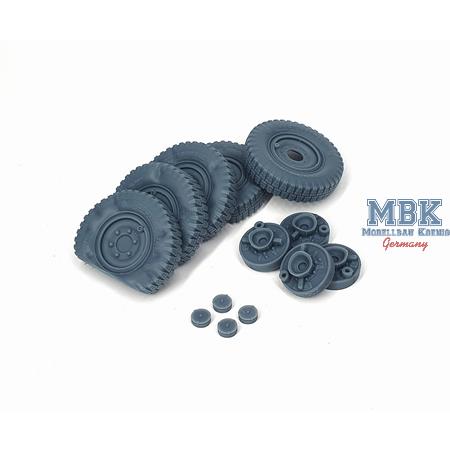 Sd.Kfz 222 late flat wheels set Typ 1 (TAM)