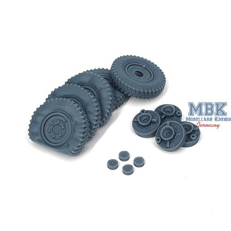 Sd.Kfz 222 late flat wheels set Typ 3 (TAM)