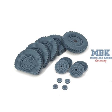 Sd.Kfz 222 late flat wheels set Typ 1 (HB)