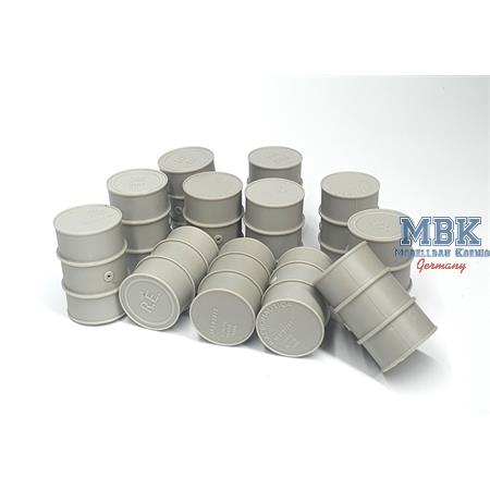 Italian fuel drums set (12 pcs)