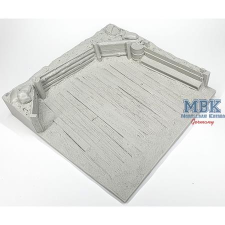 Reinforced base for AT gun (15 x 15 cm)